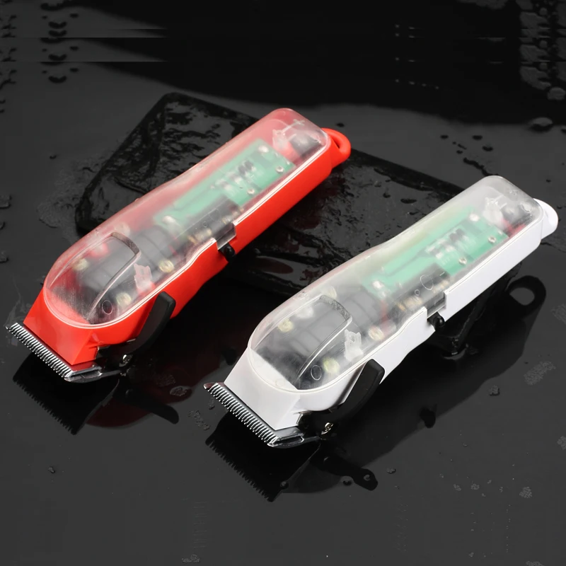 2019 Wamrk Limited Edition Transparent Cover Professional Rechargeable Clippper Hair Trimmer With Red Base Or White huismerk kopen in de aanbieding 2019 Wamrk Limited Edition Transparent Cover Professional Rechargeable Clippper Hair Trimmer With Red Base Or White huismerk kopen in de aanbieding