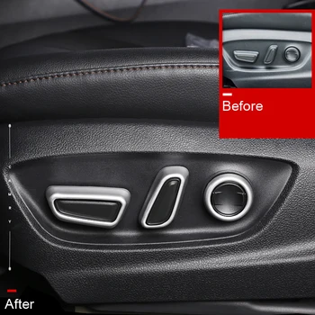 

Fit For Toyota Avalon XX50 2019 2020 Car Styling Accessories ABS Seats Adjusting Push Button Trim Cover Sticker 6pcs