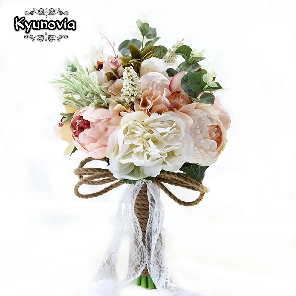 Новый букет Camellias Kyunovia с цветами и кружевной ручкой на память садовые цветы