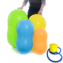 90x45 см Анти-взрыв арахиса форма фитбол мяч для занятий йогой, фитнесом тренировки здоровья Оборудование Тренажерный зал аэробный баланс пилатеса мяч