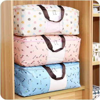 

Portable Clothing Organizer Oxford Clothes Storage Box Quilt Duvet Storage Bin Underwear Storage Boxes Organizer