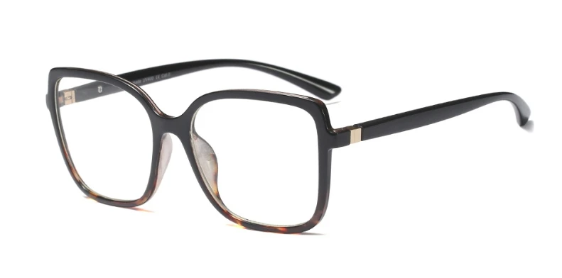 Ретро очки кошачий глаз оправа для мужчин и женщин Оптические модные компьютерные очки 45777 - Цвет оправы: C1 black leopard