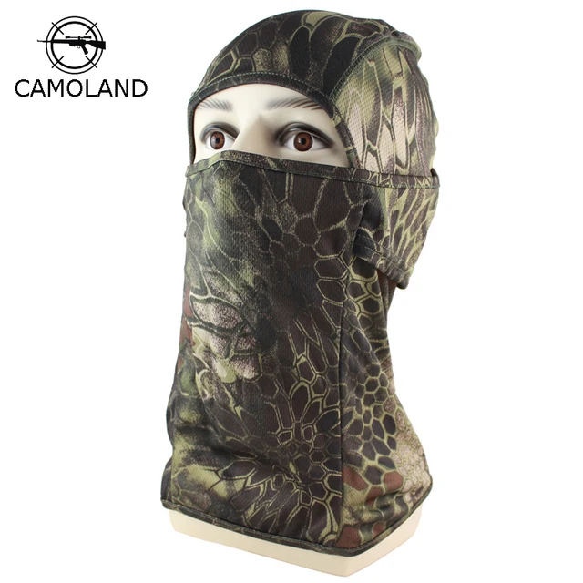 Multi Camouflage Balaclava Tactical Windproof Mask Quick Dry Men's
