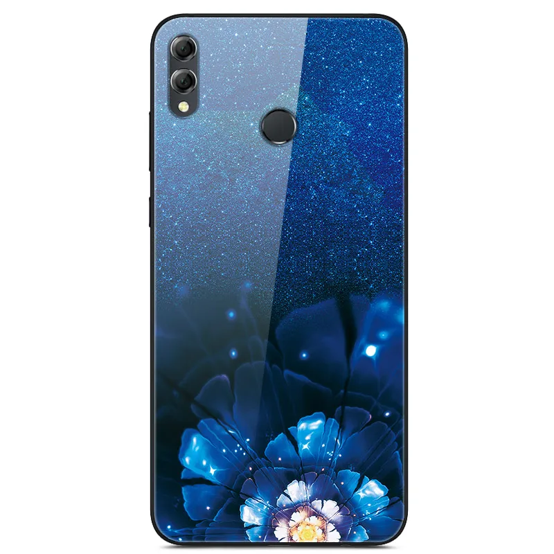 12 Для huawei Honor 8X Max стеклянный чехол для телефона для Honor 8X чехол s Роскошный чехол для huawei Honor 8X8 X X8 Max мягкий бампер - Цвет: 12