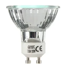 GU10 20 Вт 35 Вт 50 Вт галогенная лампа Высокая яркость 2800 к высокая эффективность прозрачный стеклянный светильник s Теплый Белый Домашний Светильник лампа AC220-240V