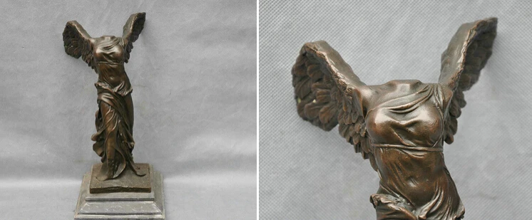 2031 11 бронзовая женская статуя ангела с крылатой победой|statue sculpture|statue womanstatue art |