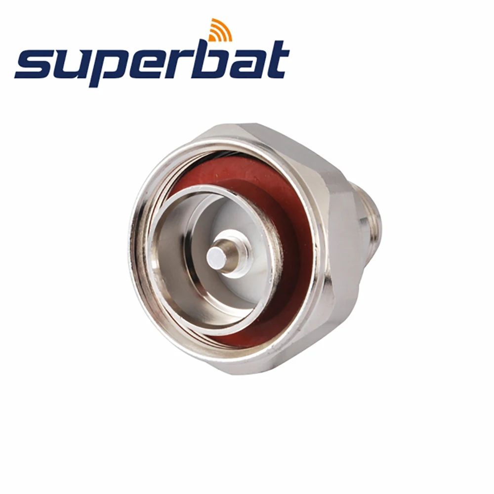 

Superbat L29 7/16 DIN Male Plug to N-Type Female Jack Straight RF Coax Adapter Connector