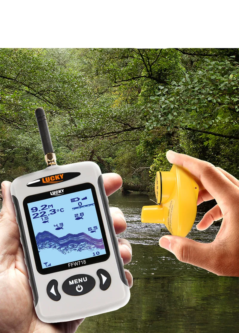 Deeper Findfish FFW718 Wireless Remote Sonar Sensor FishFinder Depth Sounder Alarm 125KHZ Water Depth Electronic Fishing Lure (3)