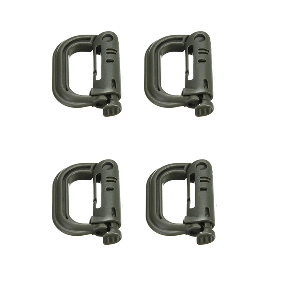 Armygreen Карабин D-ring Clip Molle лямки EDC прикрепить скобу Grimlock поход горный подъем открытый рюкзак Пряжка защелкивающийся замок лагерь - Цвет: Armygreen