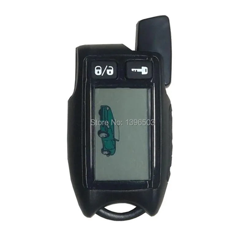 

TW-9.5 LCD Remote Control Key Fob for Russian Tomahawk 9.5 two way car alarm system Tomahawk 9.9 Fob Chain Keychain