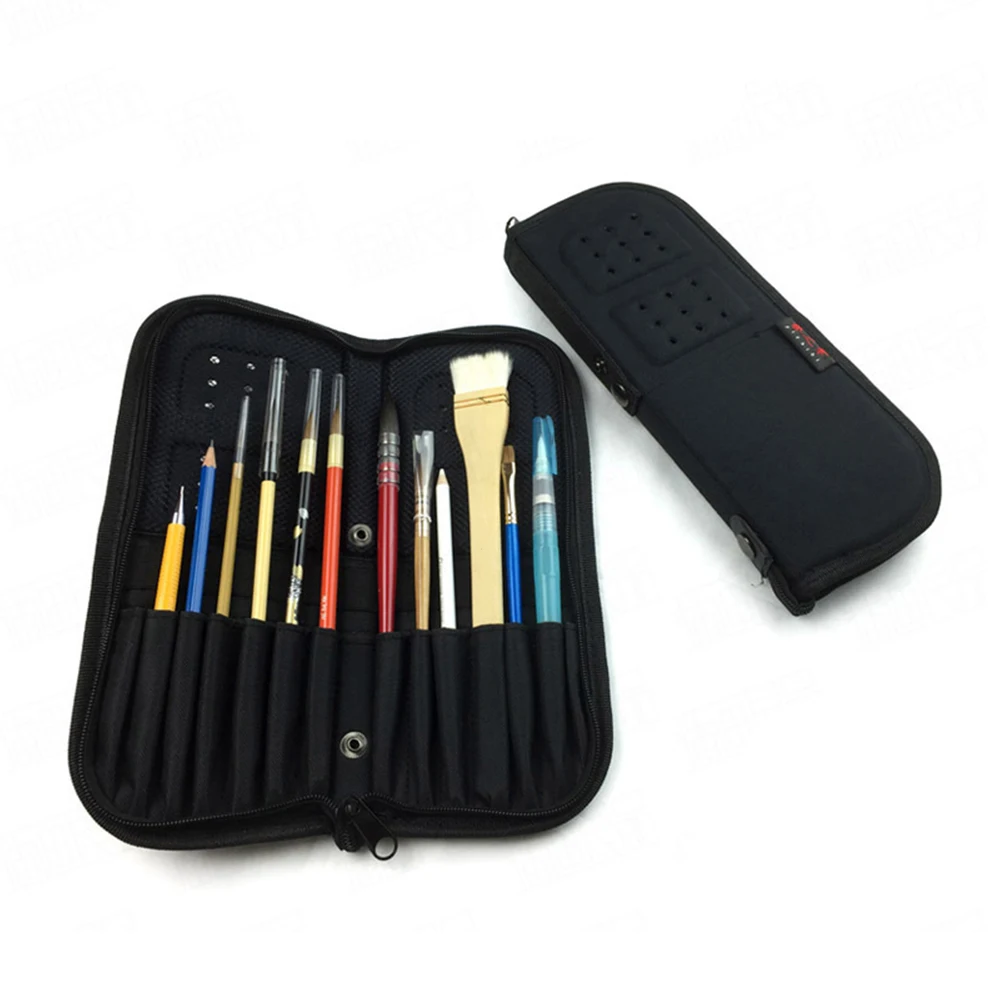 

2019 Useful Painting supplies Artist Paint Brushes Case Zippered Brush Holder for Oil Acrylic Watercolor Brush