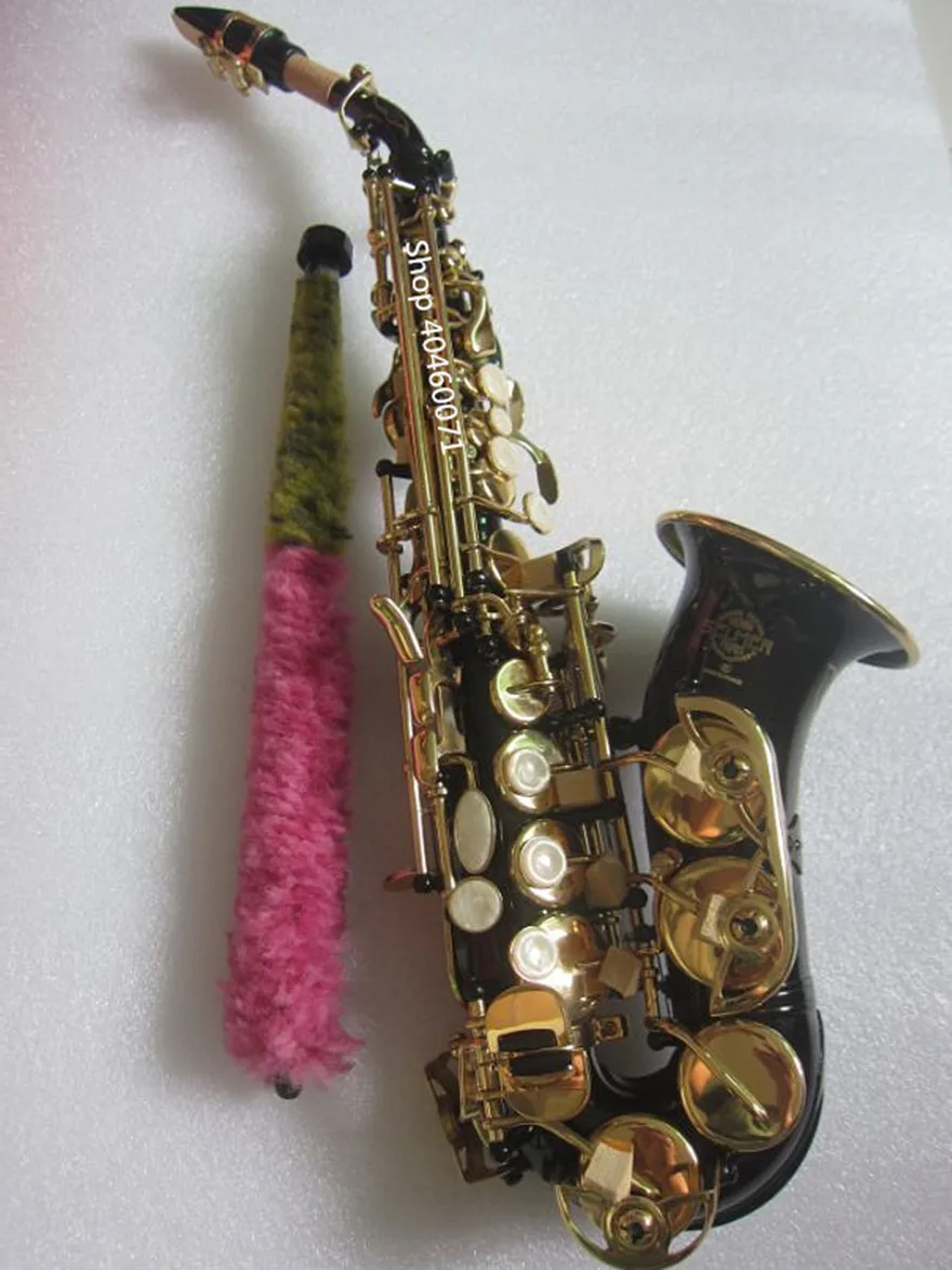 

Saxophone Soprano Black saxophone Children's musical instrument Sax All the accessories are complete Hard box child's gift Sax