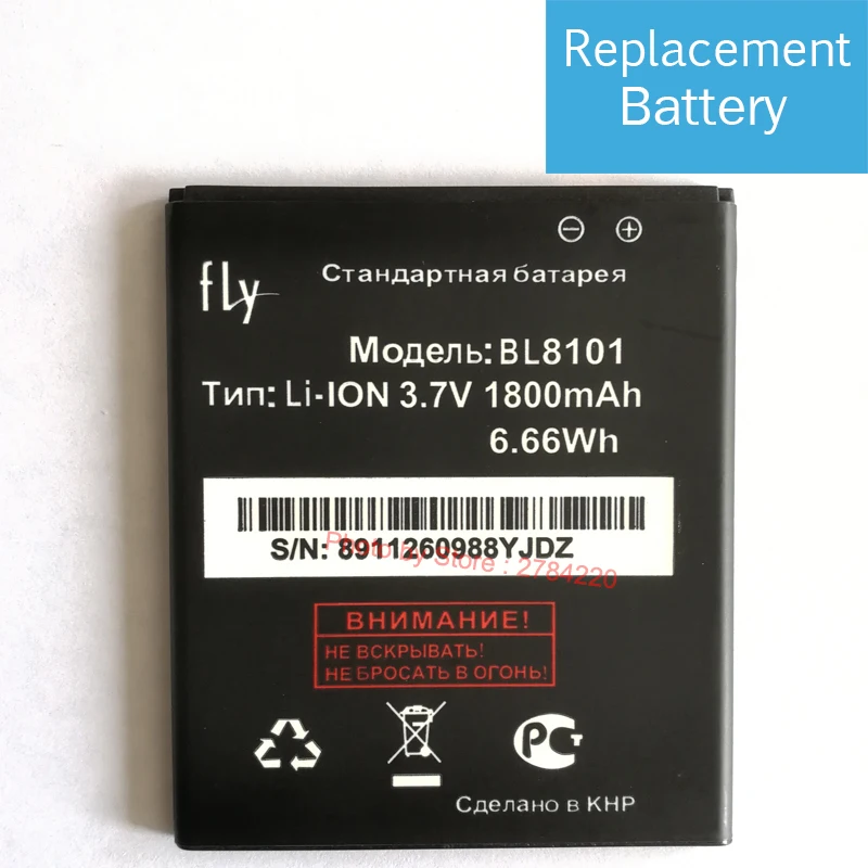 

1800 mAh BL8101 Replacement Battery For Fly IQ455 BL 8101 Bateria Batterie Mobile Phone Batteries