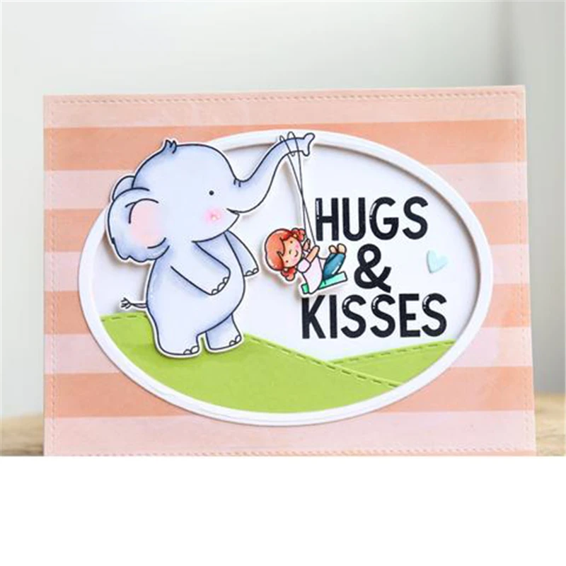 

GJCrafts Cartoon Little Elephant Metal Cutting Dies for Scrapbooking Animal Die Cuts Card Making Embossing New 2019 Crafts Dies