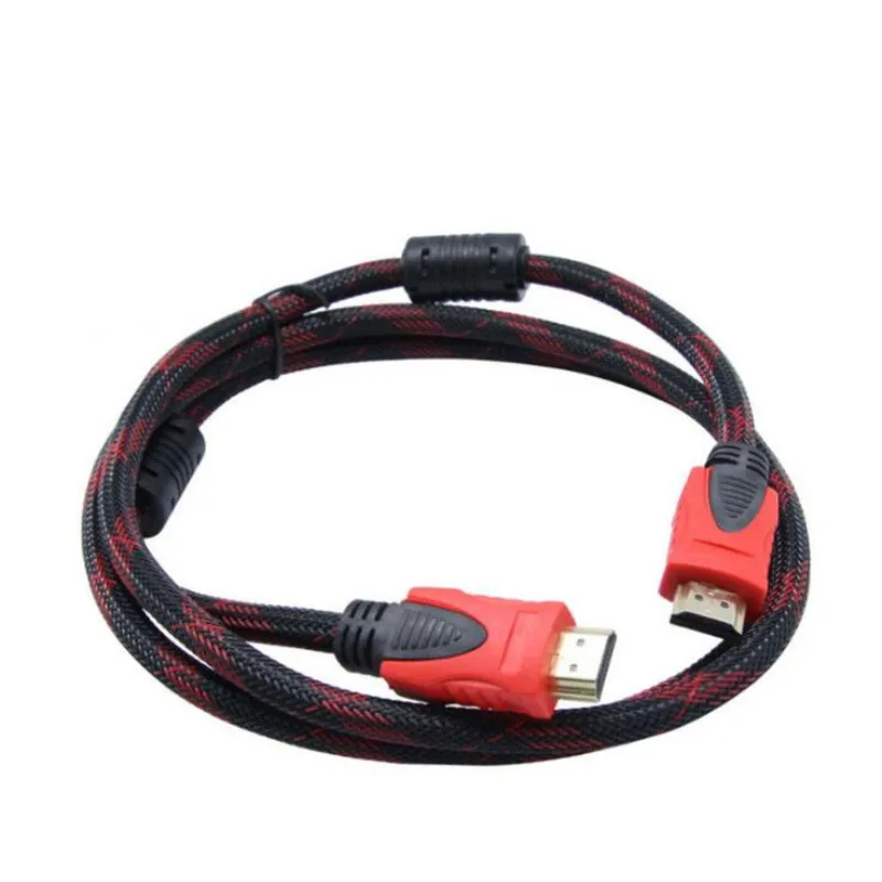 HDMI hd cables mesh version 1.4 double ring with network cable computer TV set-top box cables 1.5m/3m/5m/10m/15m/20m