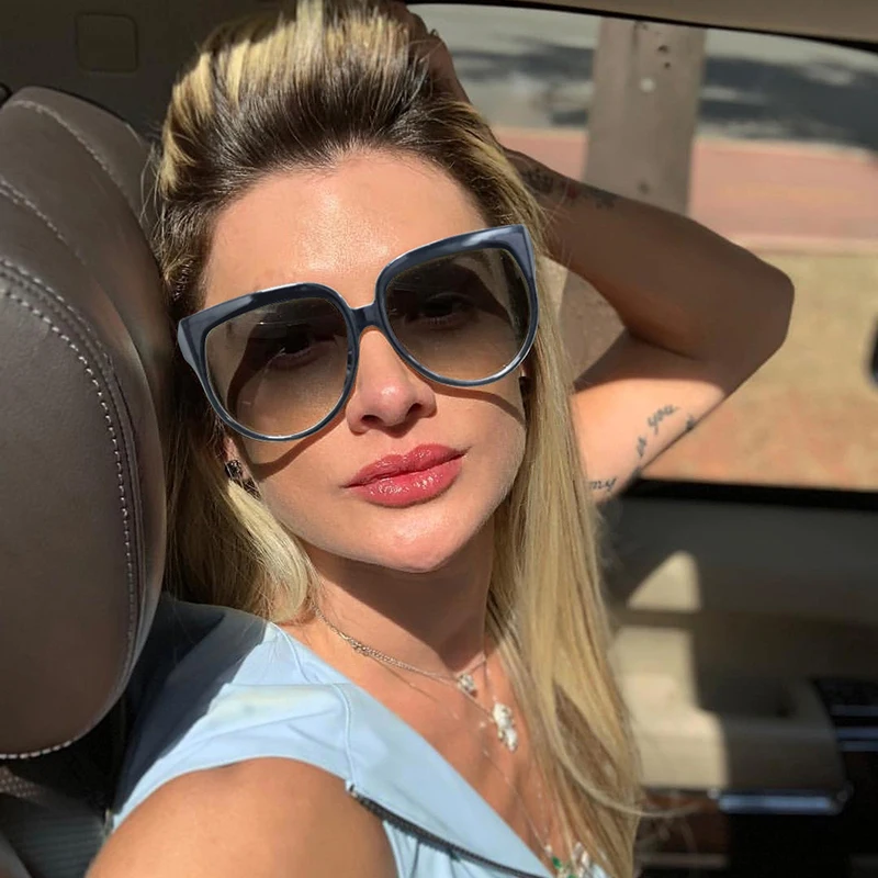 

JackJad 2019 Fashion Women Oversized Cat Eye Style Gradient Sunglasses Vintage Classic Brand Design Sun Glasses Oculos De Sol