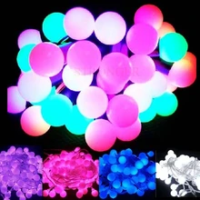 20 м 200 матовые шарики праздничный СВЕТОДИОД световая гирлянда световые гирлянды светящиеся полосы для нового года Свадебная Рождественская вечеринка decoracao