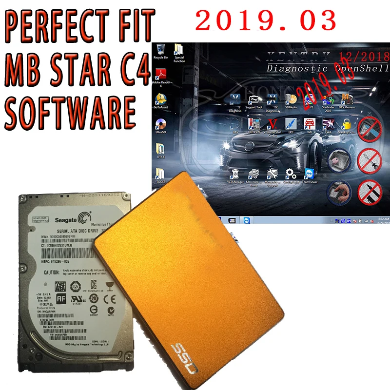 Высококачественное полное программное обеспечение для Mb Star C4/C5 SD Подключение к