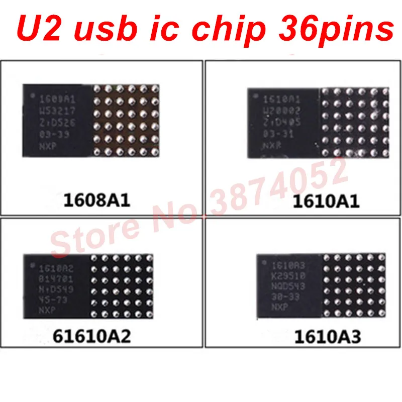 10 шт 1610A1 1610A2 1610A3 610A3B 1612A1 U2 cargador де carga ic чип USB 36 сосны | Мобильные телефоны и