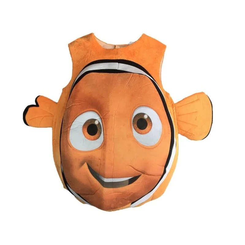 High Quality ClownFish Costume Parents-Children Halloween Sea Animal Show Under Fish Clothing Jumpsut for Masquerade Party |