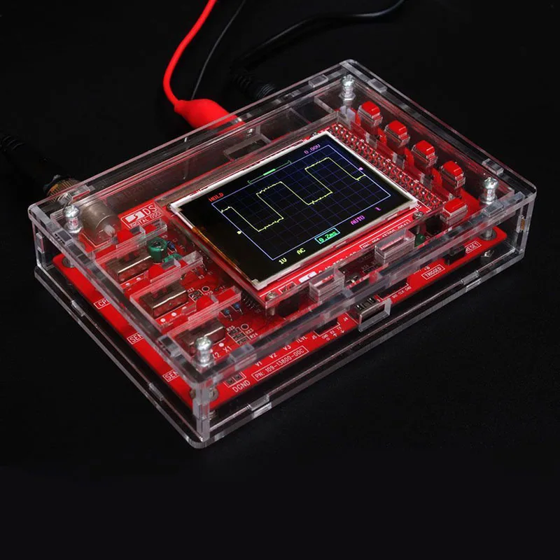 

DSO138 Digital Oscilloscope DIY Kit STM32 Tester with Acrylic Case JDH99