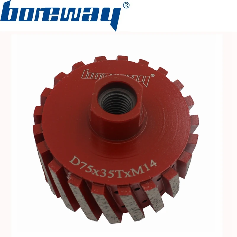 Buy Supply D75*35T*M14 Diamond Segmented Drum Wheel