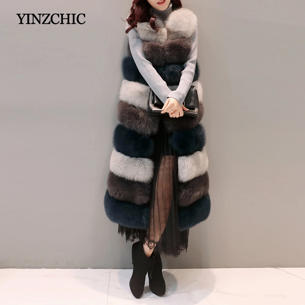 Multi Épais Hiver Manteau Fourrure Mode Veste Manteaux Couleurs Artificielle Vestes 9 Femme Patché Mi En Lignes Faux De Femmes rtrqpUwd