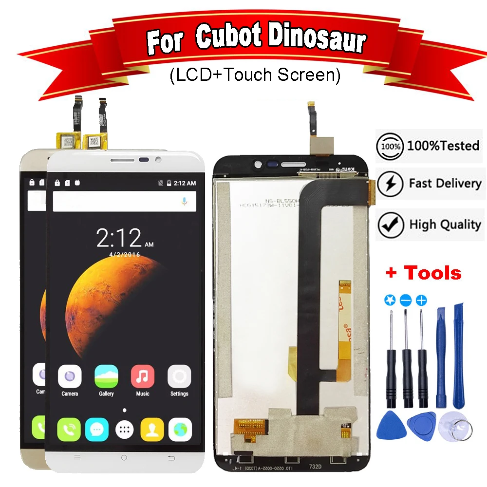 

5.5"inch For Cubot Dinosaur LCD Display Panel Touch Screen Digitizer Glass For Cubot Mobile Phone Accessories