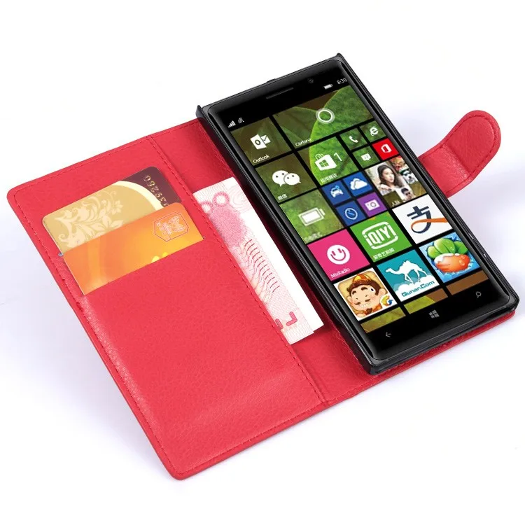 Кожаный чехол бумажник для Nokia Lumia 830 телефона Microsoft роскошный из ТПУ с подставкой