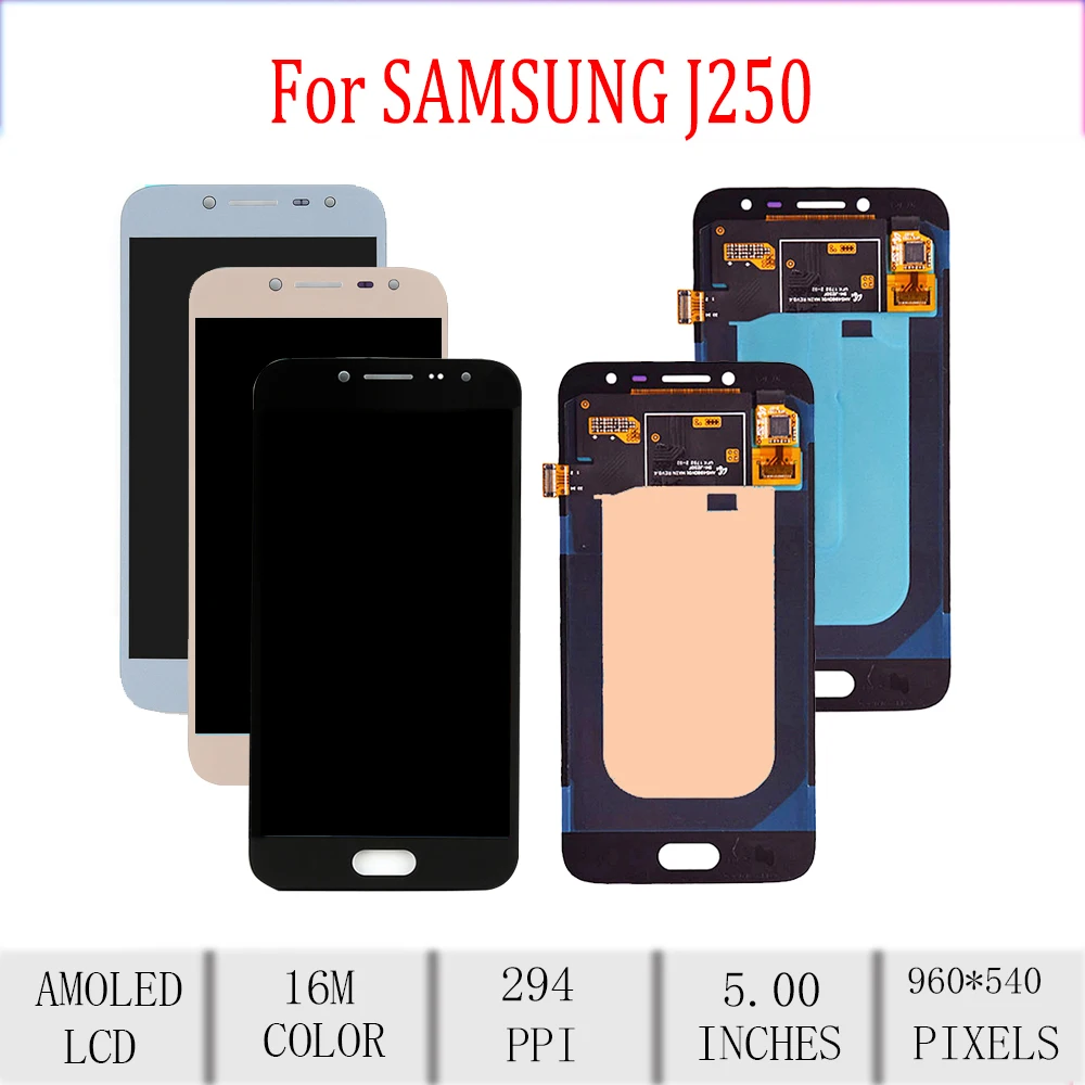 Amoled 5 0 &quotОригинальный Для samsung Galaxy J2 Pro 2018 J250 ЖК дисплей с сенсорным экраном