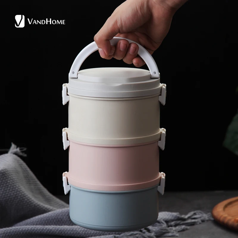 VandHome микроволновый Ланч бокс для детей японский пластиковый детский Бенто