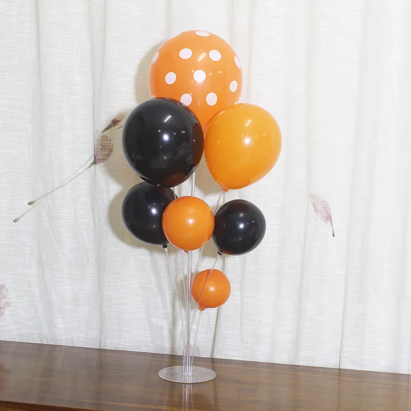 1 компл. шары Колонки стоят ясно Пластик держатель для воздушных шаров с 7 труб День рождения украшения дети свадебные подарки для гостей