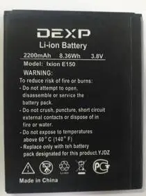 100% Новинка 2200 мАч для Ixion E150 батарея DEXP Soul мобильного телефона|Аккумуляторы
