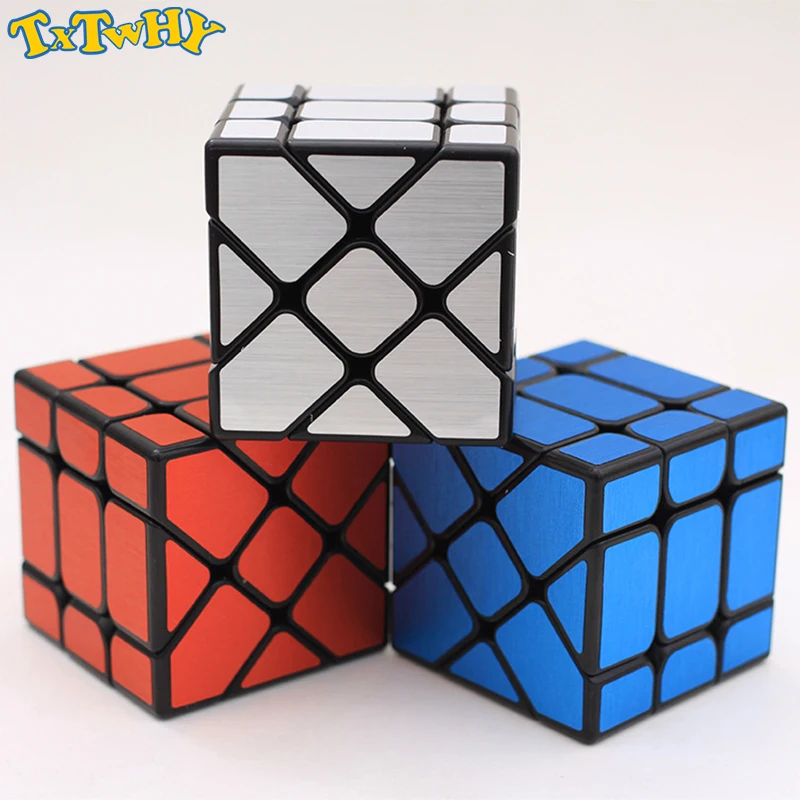 

YongJun Ice drawing Professional Speed Cube rubic For Magic Cube Puzzle Neo Cubo Magico Sticker For Children Education toys