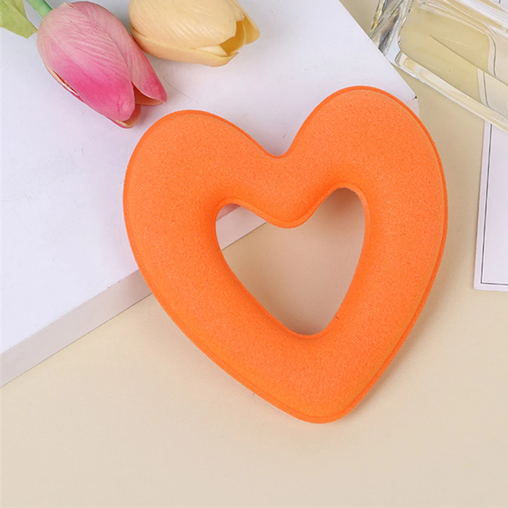 

Lovely Heart Shaped Hair Curlers Sponge Rollers Hair Style Tool Women Quick Messy Bun Headwear