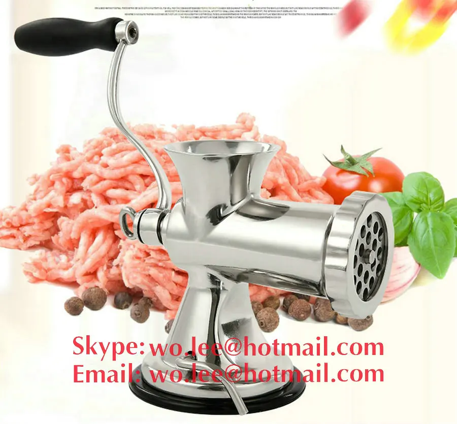 free stainless steel hand meat crusher Manual meat grinder sausage