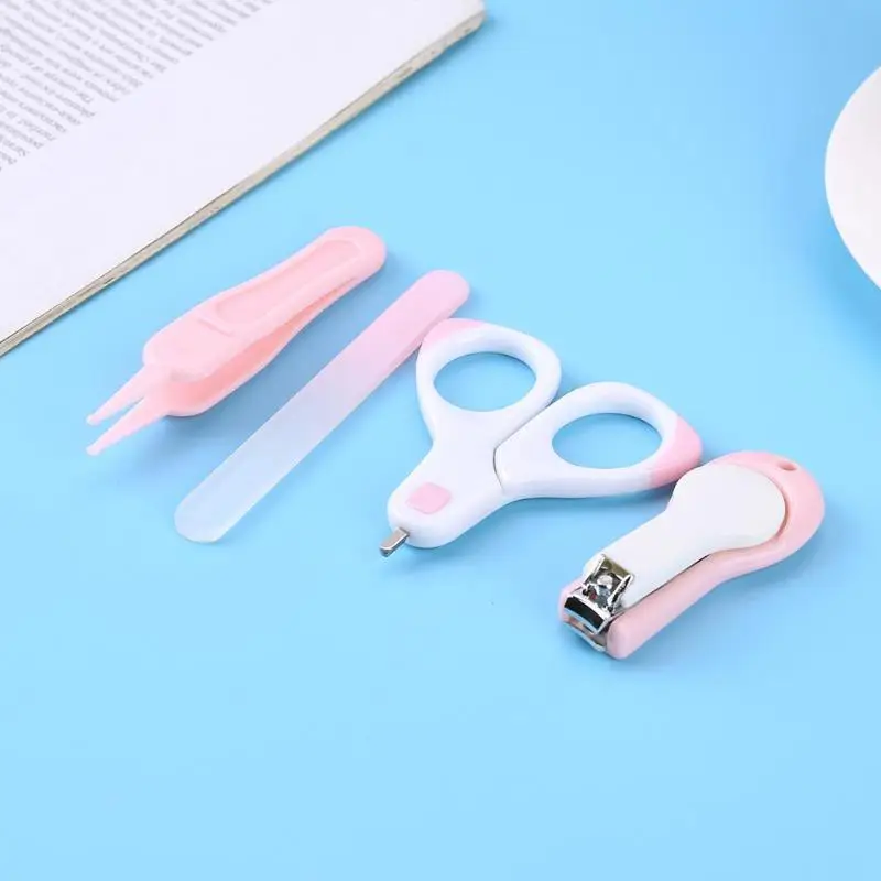 4pcs/Set Baby Health Care Set Portable Newborn Baby Tool Kits Kids Grooming Kit Safety Cutter Nail Care Set for Baby Children 4pcs/Set Baby Health Care Set Portable Newborn Baby Tool Kits Kids Grooming Kit Safety Cutter Nail Care Set for Baby Children