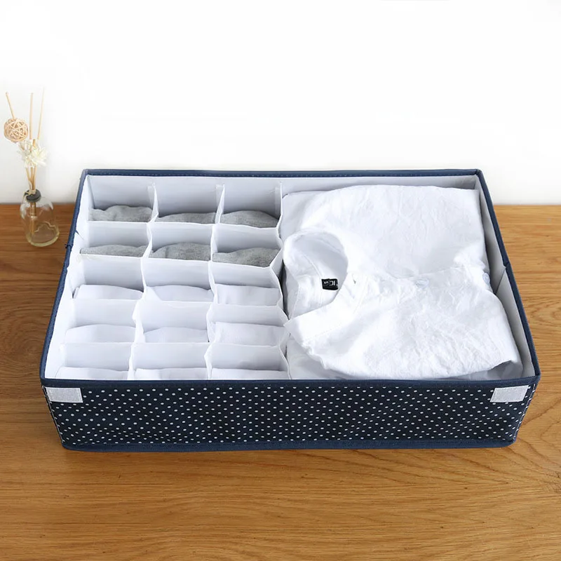 Foldable Oxford Cloth Storage Box Underwear Bra Sock Lingerie Organizer