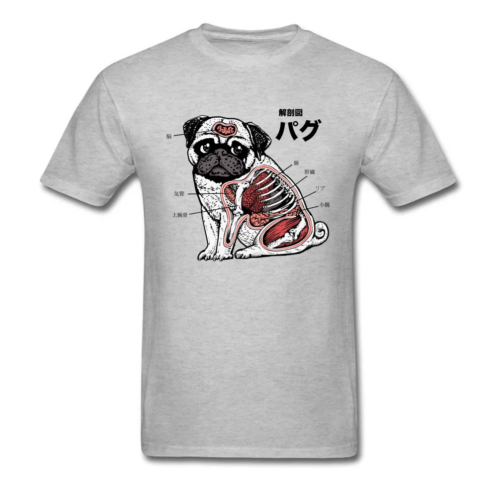 Funny Pug Anatomy Veterinarian_grey