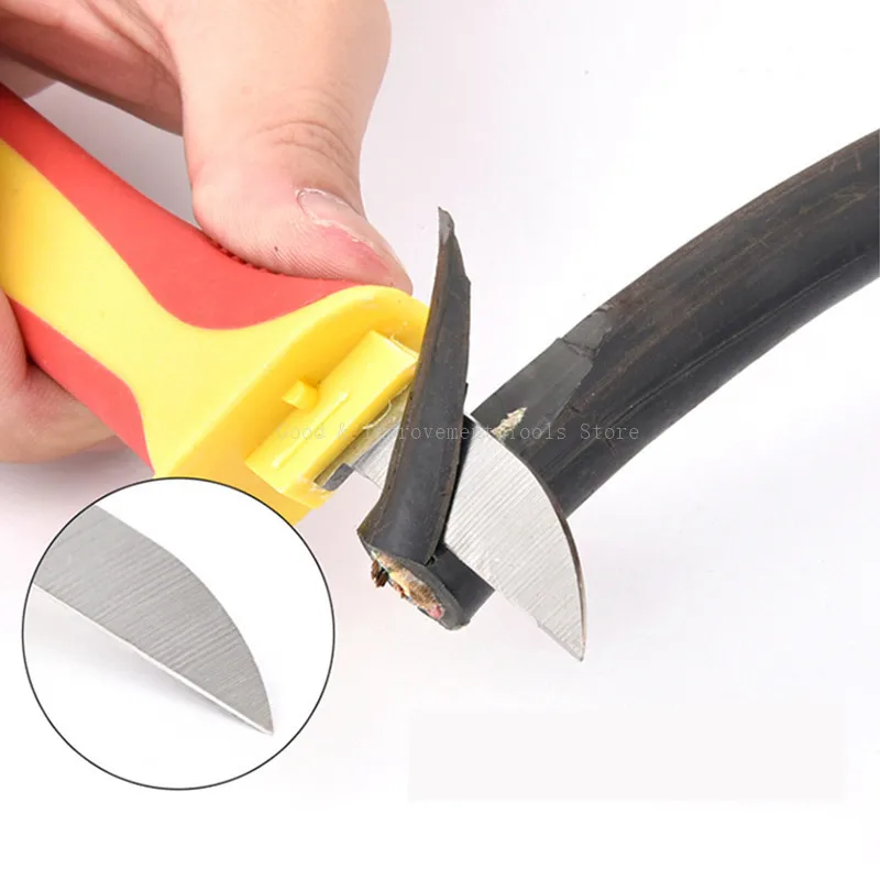 LIJIAN Cable Wire Stripper Knife Electrician Knife Stripping Hook Fixed Blade For Electrician Hand Tools Safety work Knives LIJIAN Cable Wire Stripper Knife Electrician Knife Stripping Hook Fixed Blade For Electrician Hand Tools Safety work Knives