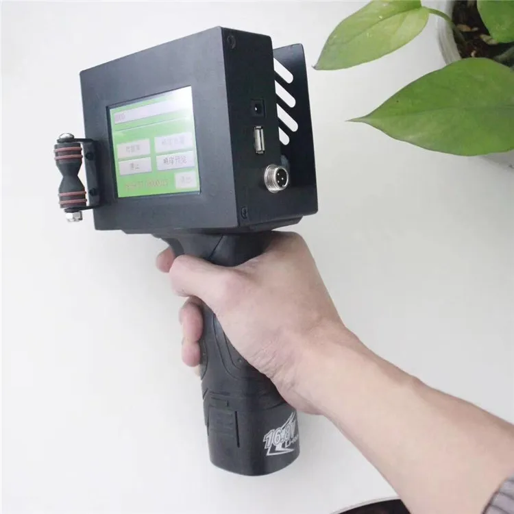 

Continuous Type Batch PVC Tube Good Black Handheld Inkjet Printer with Printing Height 2-12.7mm QR coding date printing Machine