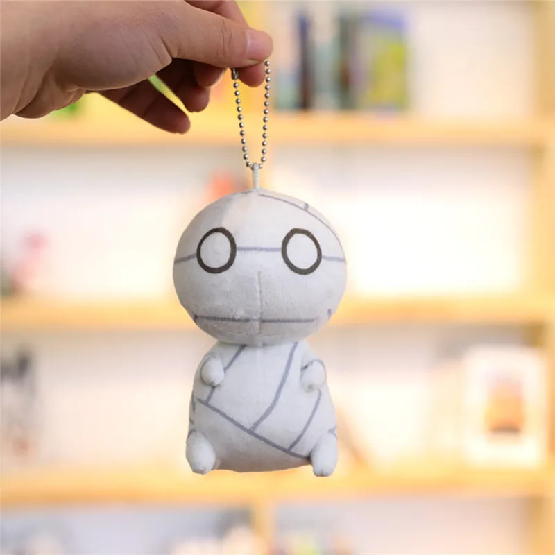 Kawaii Japan Mummy Plush Toys Anime How to Keep a Mummy Dolls Small Key Bag Pendants Gift 12cm  (14)