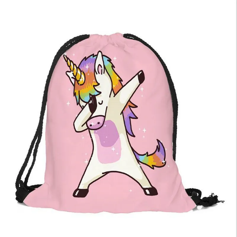 

Kids Boys Girls Character Swimming Bags Animal Pattern Unicorn String Gym Bags Sports School Drawstring Pump Bags Hot Wholesales