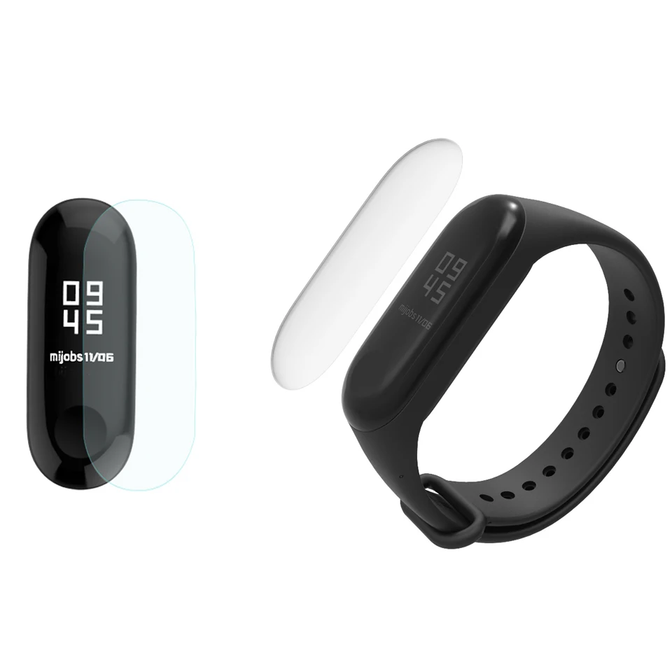 Ремешок mi jobs mi Band 4 спортивный ремешок на запястье для Xiaomi mi Band 4 силиконовый браслет для Xiaomi mi Band 3 Смарт-часы mi band 3 ремешок - Цвет: 1 Pcs Screen Film