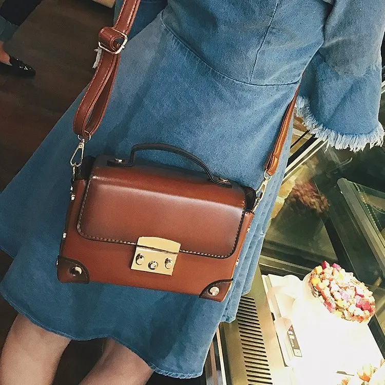 

Vintage Leather Handbags Women Crossbody Shoulder Messenger Bags Famous Brands Luxury Designer For Bolsa Feminina Sac Mujer 2018