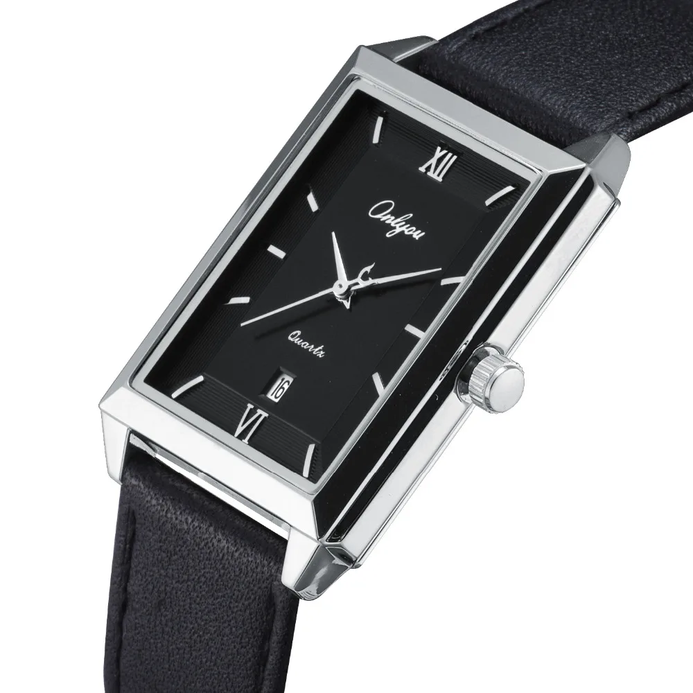 Buy ONLYOU Wrist Watches for Men Calfskin Leather