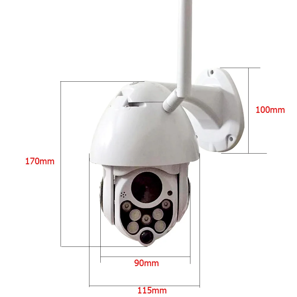 CCTV Yoosee IP камера PTZ Wifi 2.0MP 1080P Поддержка Onvif P2P SD карта детектор движения 3 ИК-светильник+ 4 белый светильник с красочным изображением