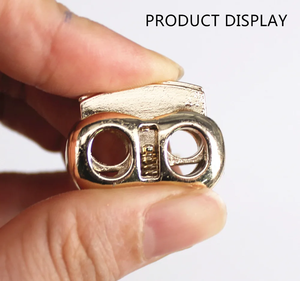 

10pcs Pack Cord Lock Toggle Stopper Bean Gold Tone Size: 27mm*6mm Toggle Clip NK229