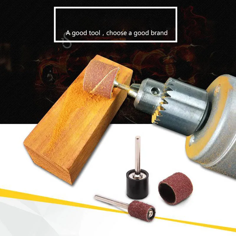 

132Pcs Sanding Sleeves Abrasive Cylinders 80 Grit with Mandrels Drum Sanding Kit HTQ99