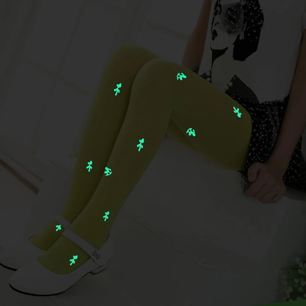 

Magic Gleamy Kids Leggings For Girl Spring Summer Autumn Pants Real Shiny Kids' Pants High Elasticity Shiny Print Girl Leggings